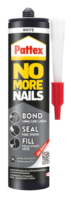 Pattex No More Nails Bond-seal-fill Hvid 280 Ml