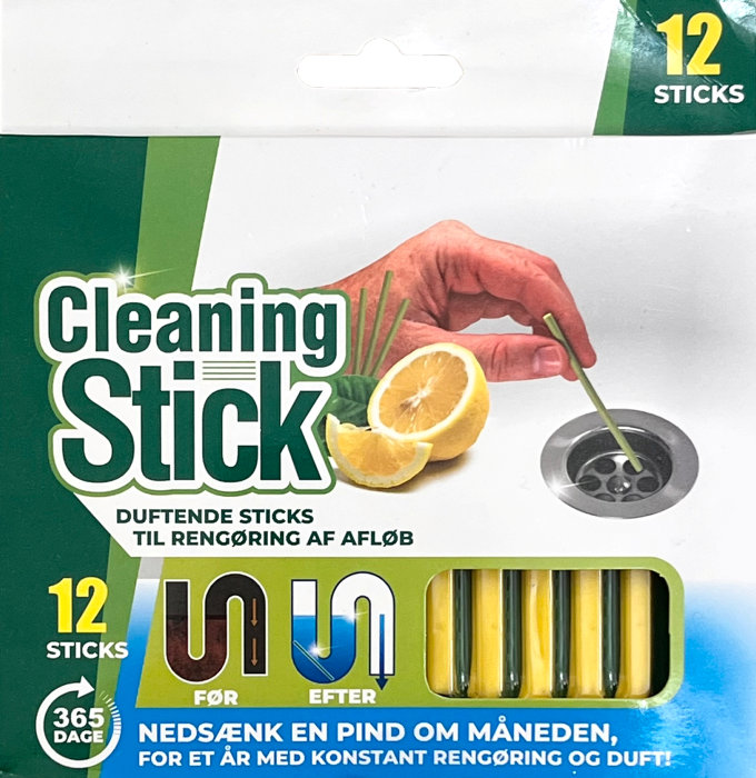 Cleaning Sticks Til Afløb 12-pk.