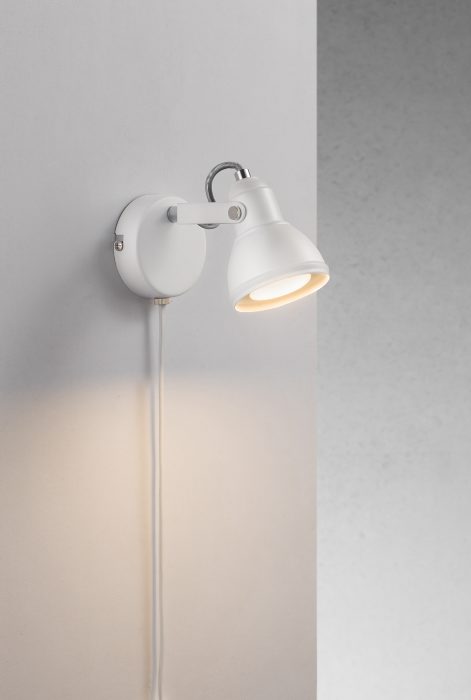 Nordlux Aslak væglampe i hvid | jem & fix