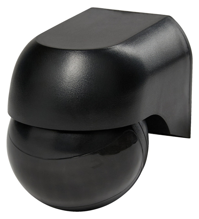 PIR-sensor 180° indendørs/udendørs sort - Elworks | jem & fix