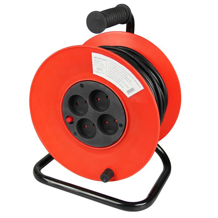 Kabeltromle M/4 Udtag 40 Meter