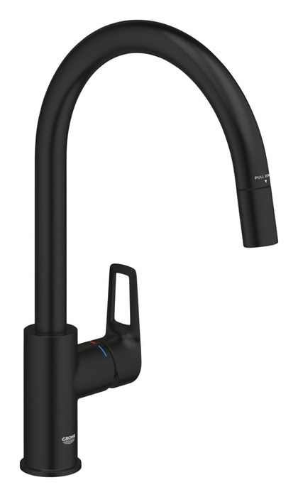 Grohe Start Loop køkkenarmatur med udtræk sort | jem & fix