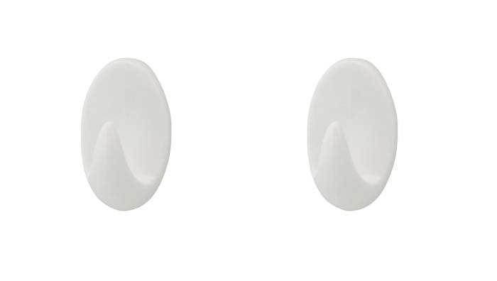 Target® Håndklædekrog Oval Plast Large 2 Stk.