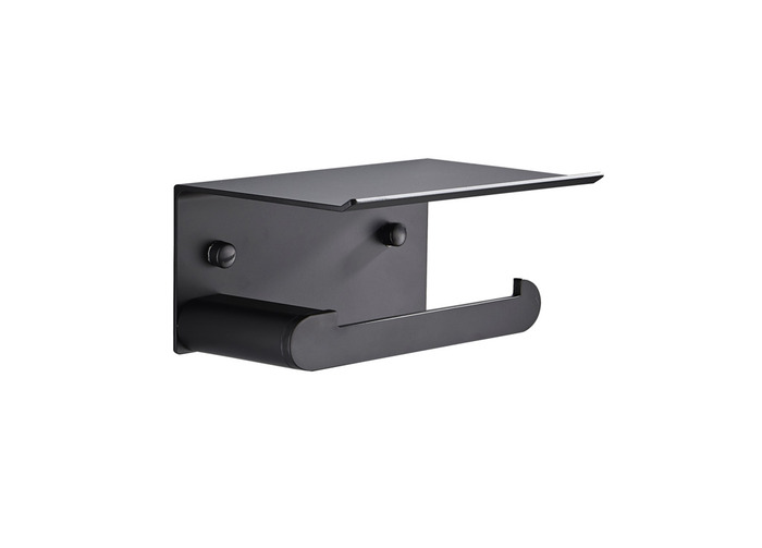 Toiletpapirholder M/hylde - Ren