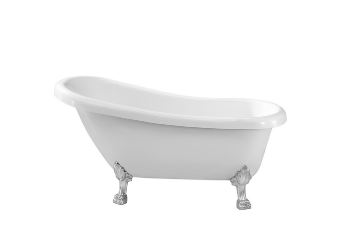 Badekar Fritstående På Løvefødder L155 X B70 X H80 Cm