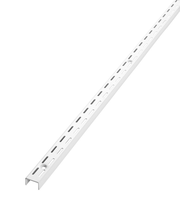 Veggskinne Rack System 198 cm - hvit