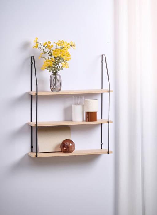 Vegghylle 3 hyller 50 x 60 x 15 cm - DAY | Kjøp hos jem & fix