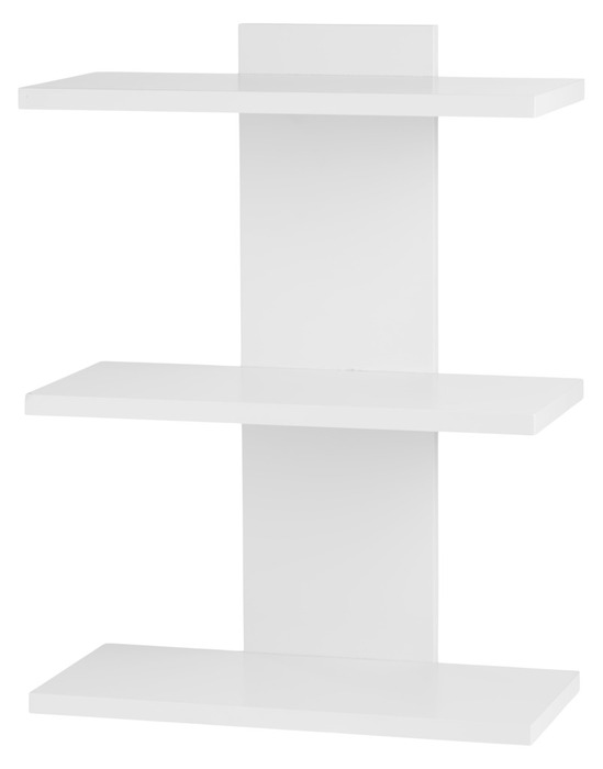 Vegg­hylle m/3 hyller hvit – DAY
