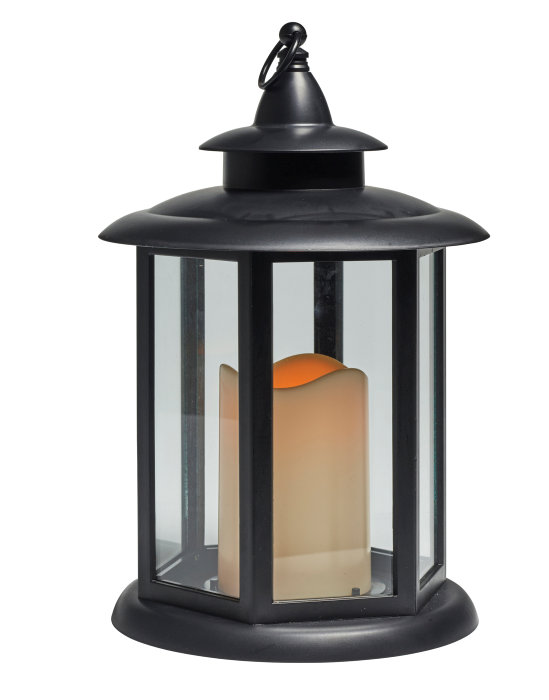 Lykt rund med LED-kubbelys | jem & fix
