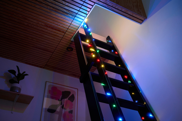 Lysslynge wire 100 Micro-LED m/timer multi 9,9 meter