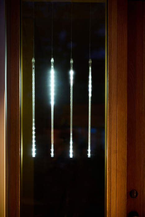 Raindrop lysrør 4 x 40 LED hvid H48 cm 4-pk.