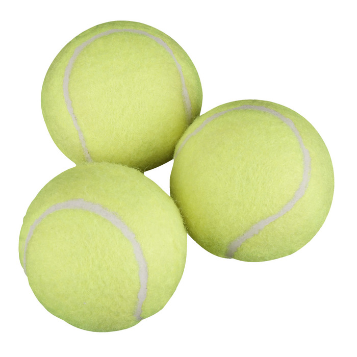 Hundeleke tennisball med lyd 3-pk.