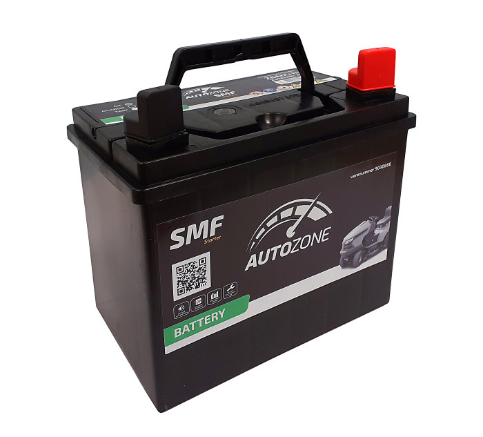 Batteri til hagetraktor (+h) - Autozone