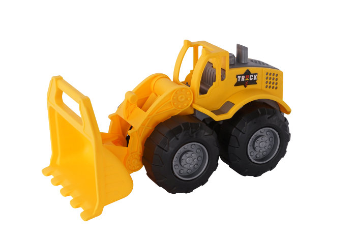 Lastebil og gravemaskin