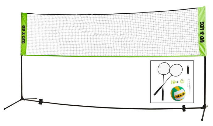 Hagespill 2-i-1 volleyball/badminton - Ud & Leg