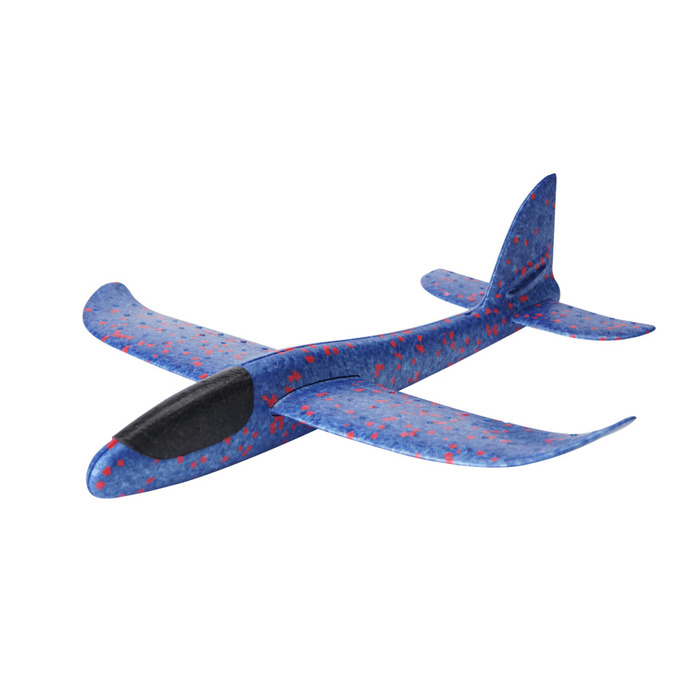 Mini svevefly på 37 cm blå/rød assortert