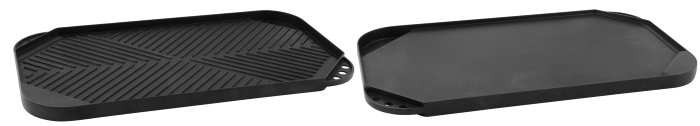 Grillplate helstøpt 49,5 x 27,3 cm - Grillekspert Premium