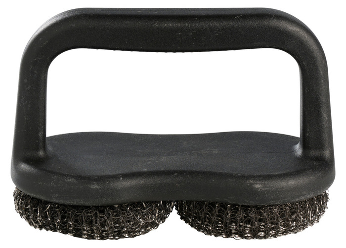 Dobbel stålull grillbørste - Grillexpert