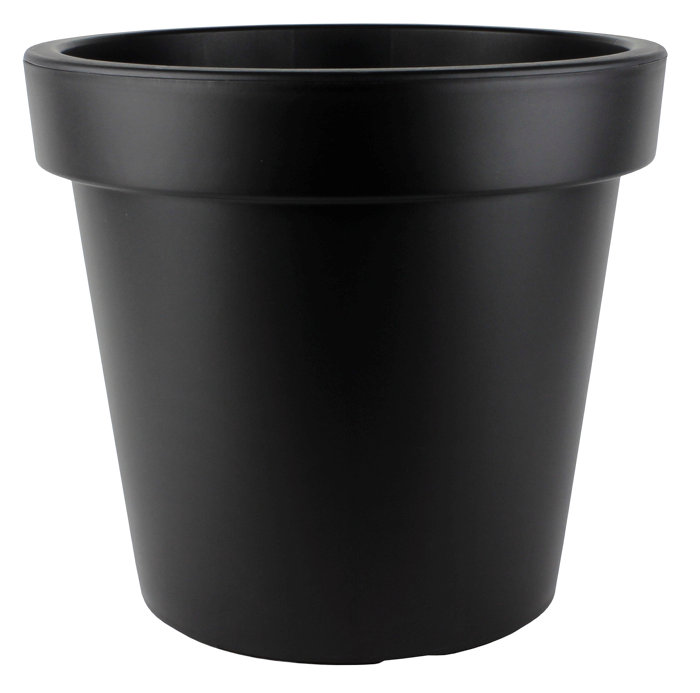 Plastkrukke svart Ø40 x H35,9 cm