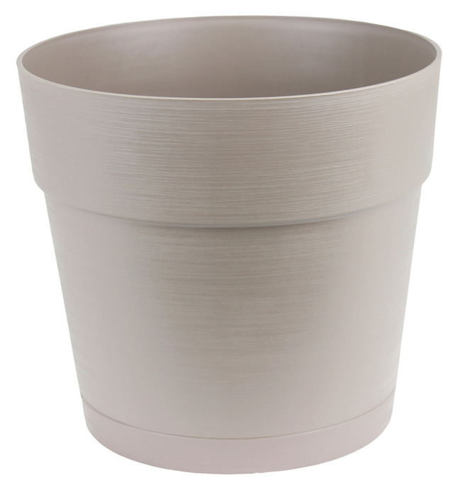 Plastpotte varm grå Ø38 cm