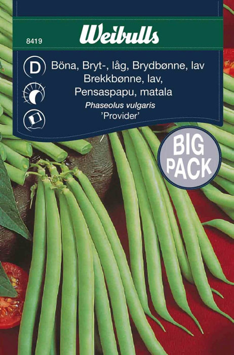 Brekkbønne, lav 'Provider', stor pakke