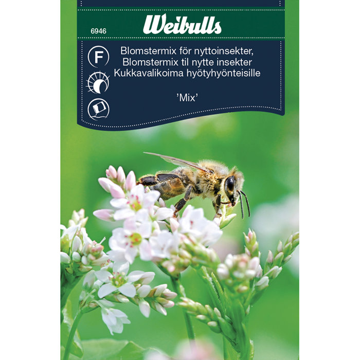 Blomstermix til nytteinsekter