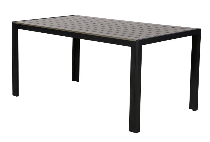 Hagebord Havanna 150 x 90 cm – svart/grå