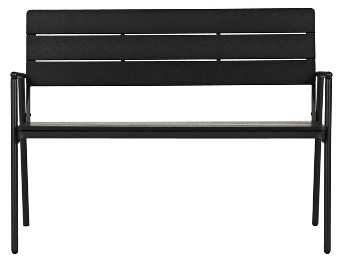 Hagebenk London svart 116 x 58 x 85 cm - Sunlife