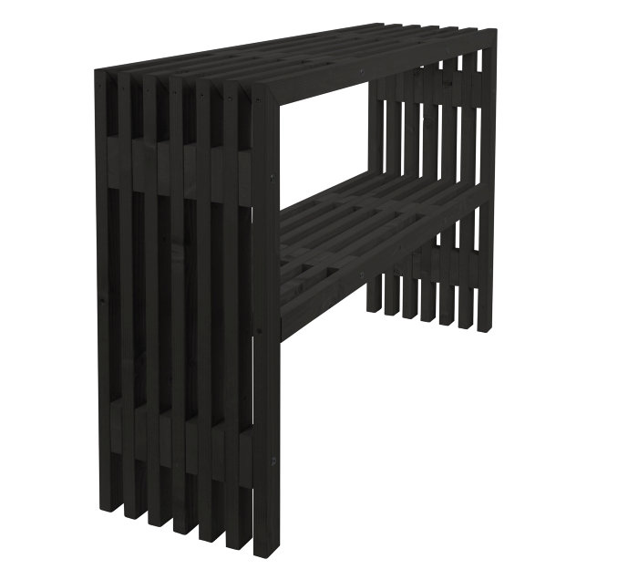Plantebord svart 115 × 32 × 80 cm