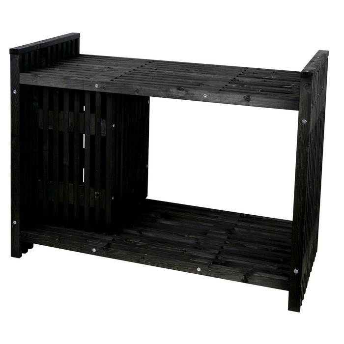 Grillbord svart 123 x 57,5 x 93 cm