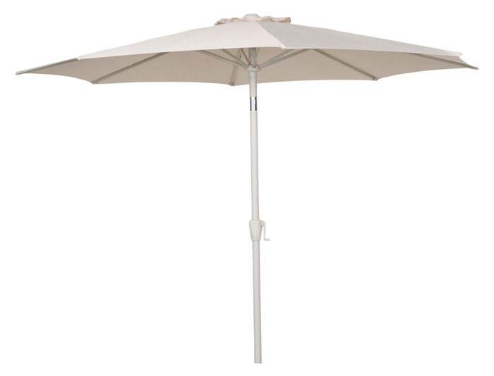 Parasoll Nevada grå m/sveiv & tilt Ø 300 cm - Sunlife®