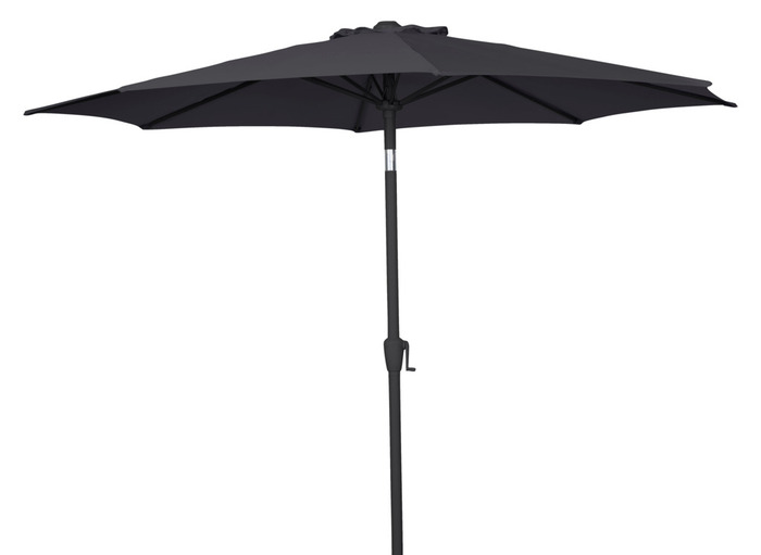 Parasoll Arizona svart m/sveiv & tilt svart Ø300 - Sunlife®