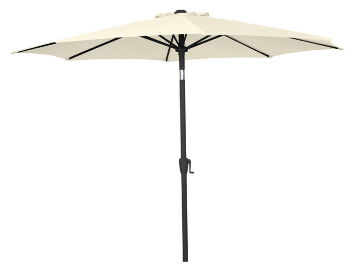 Parasoll Arizona beige m/sveiv og tilt Ø300 - Sunlife®