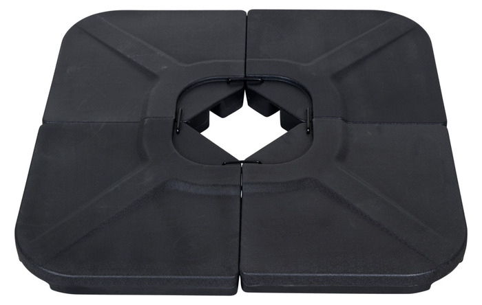Parasollfot Indiana svart plast - Sunlife®