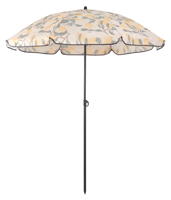 Strandparasoll Miami Ø160 cm sitroner