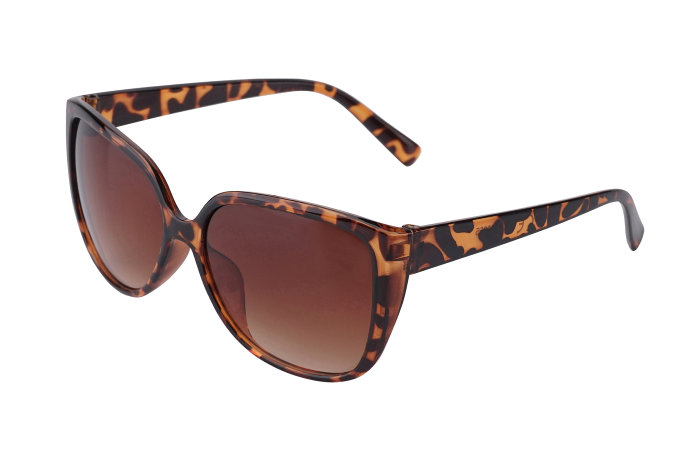 Solbriller Barcelona leopard m/brune linser