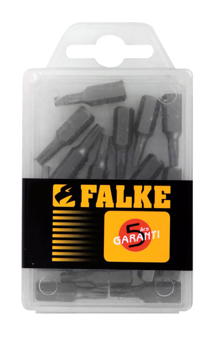 Falke bitseske torx T15 og T20 - 20 stk.
