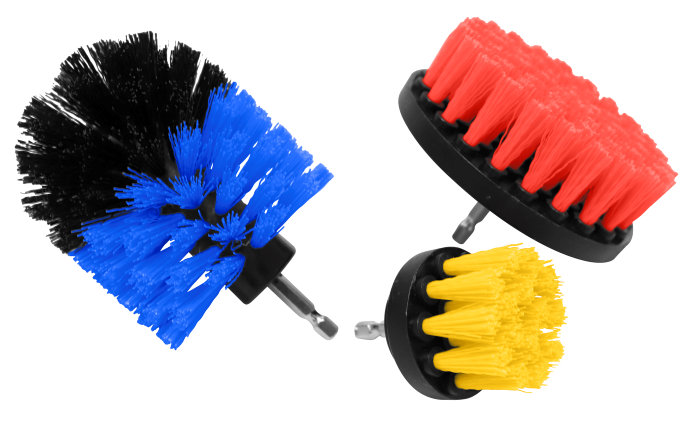 Børstesett til boremaskin - 3-pk.