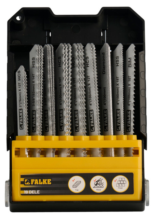 Falke stikksagblader 19 deler