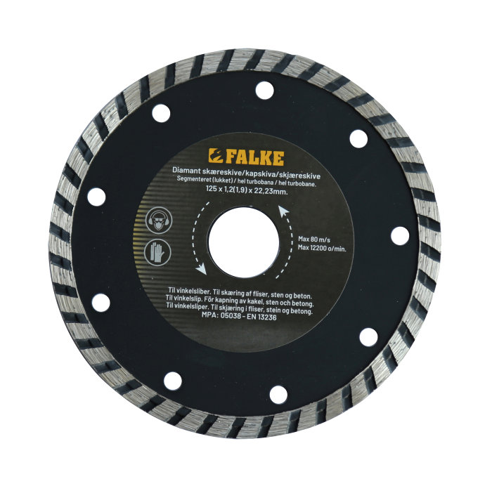 Falke diamant turboblad Ø125 mm