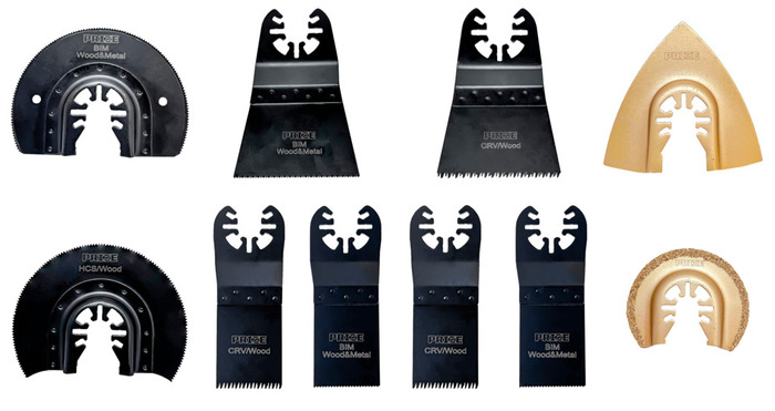 Sagbladsett til fugeskjærer/multisliper 10 deler