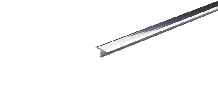 Gulvprofil T - sølv - 9 x 14 mm x 0,9 meter