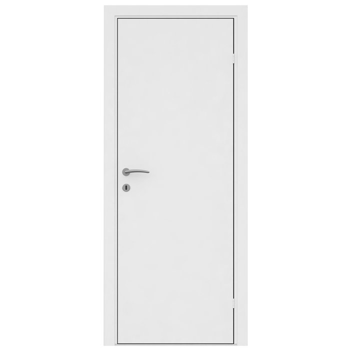 Stabil hvitmalt dør - 82,5 x 204 cm