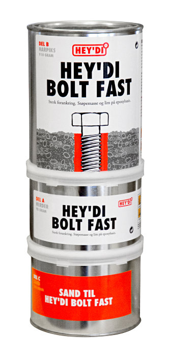 Hey'di Bolt fast støpemasse 1,5 kg