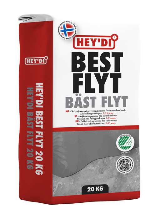 Hey'di Best Flyt avrettingsmasse 20 kg