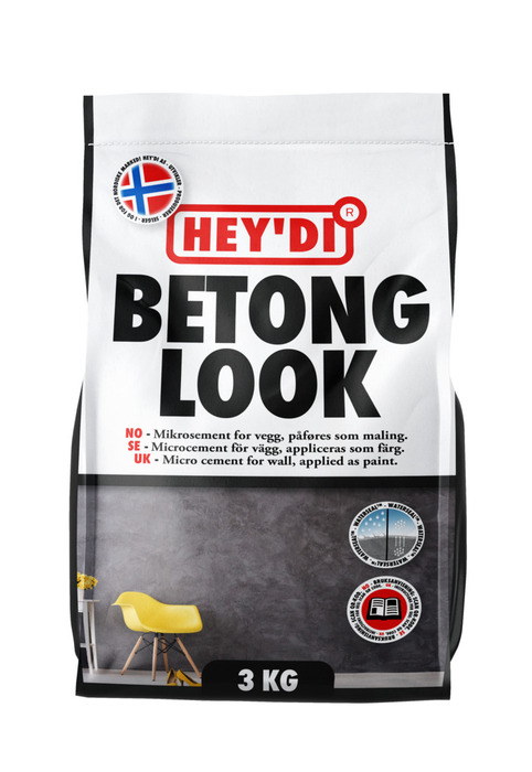 Hey'di Microsement Betonglook 3 kg betong