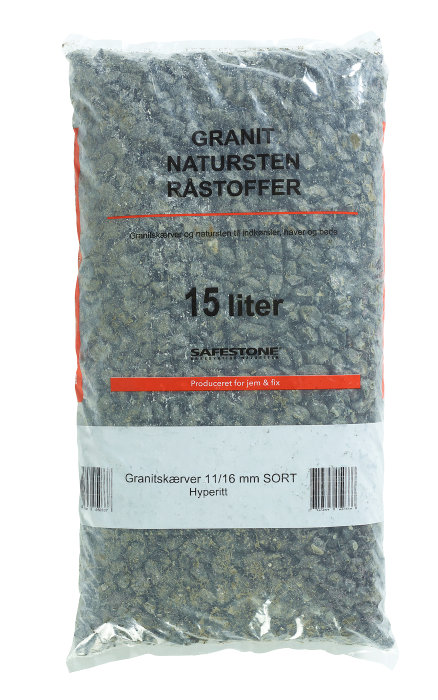 Safestone dekorstein 25 kg - Sortkoks Hyperit
