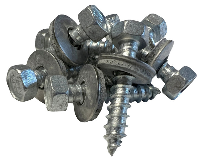 Palmako skruer 35 x 8 mm med skive - 8 stk.