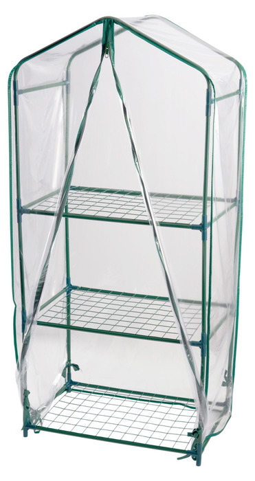 Drivhus m/3 hyller 59 x 39 x 126 cm