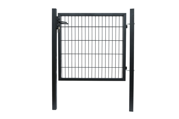 Hageport metall svart 100 x 100 cm